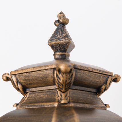 Lauko sieninis šviestuvas AIKO 1xE27/60W/230V IP23 bronza/patina