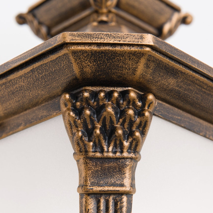 Lauko sieninis šviestuvas AIKO 1xE27/60W/230V IP23 bronza/patina