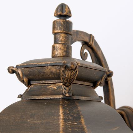 Lauko sieninis šviestuvas AIKO 1xE27/60W/230V IP23 bronza/patina