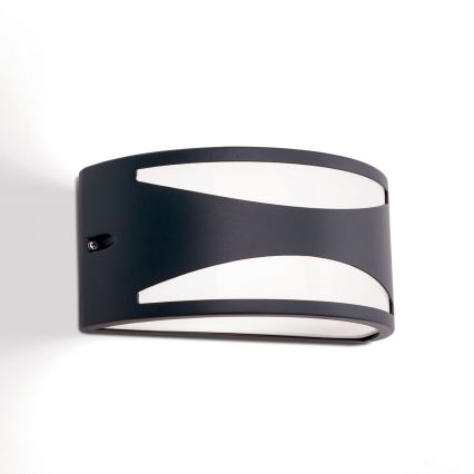 Lauko sieninis šviestuvas SHELL 1xE27/40W/230V IP54 antracitas