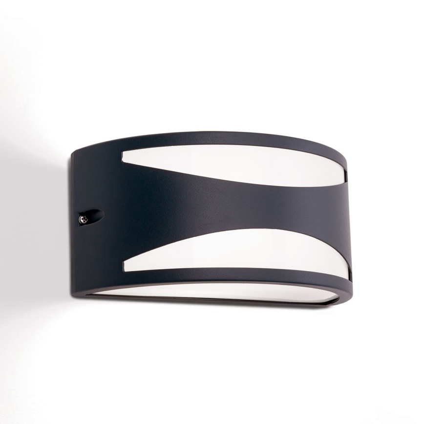 Lauko sieninis šviestuvas SHELL 1xE27/40W/230V IP54 antracitas