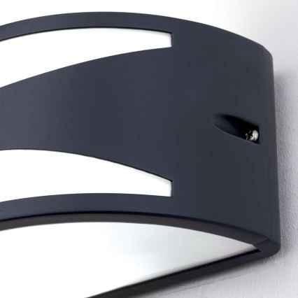 Lauko sieninis šviestuvas SHELL 1xE27/40W/230V IP54 antracitas