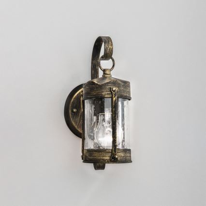 Lauko sieninis šviestuvas TAVERNA 1xE27/60W/230V IP23 bronzinė/patina