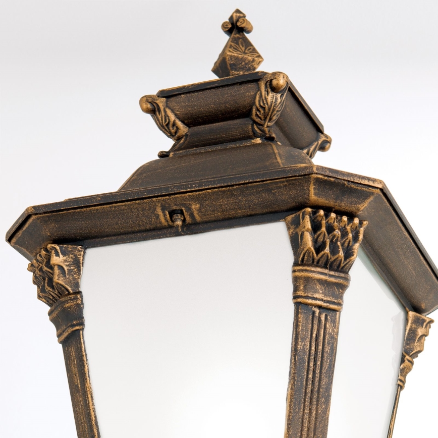 Lauko šviestuvas AIKO 1xE27/60W/230V 240 cm IP23 bronzinė/patina