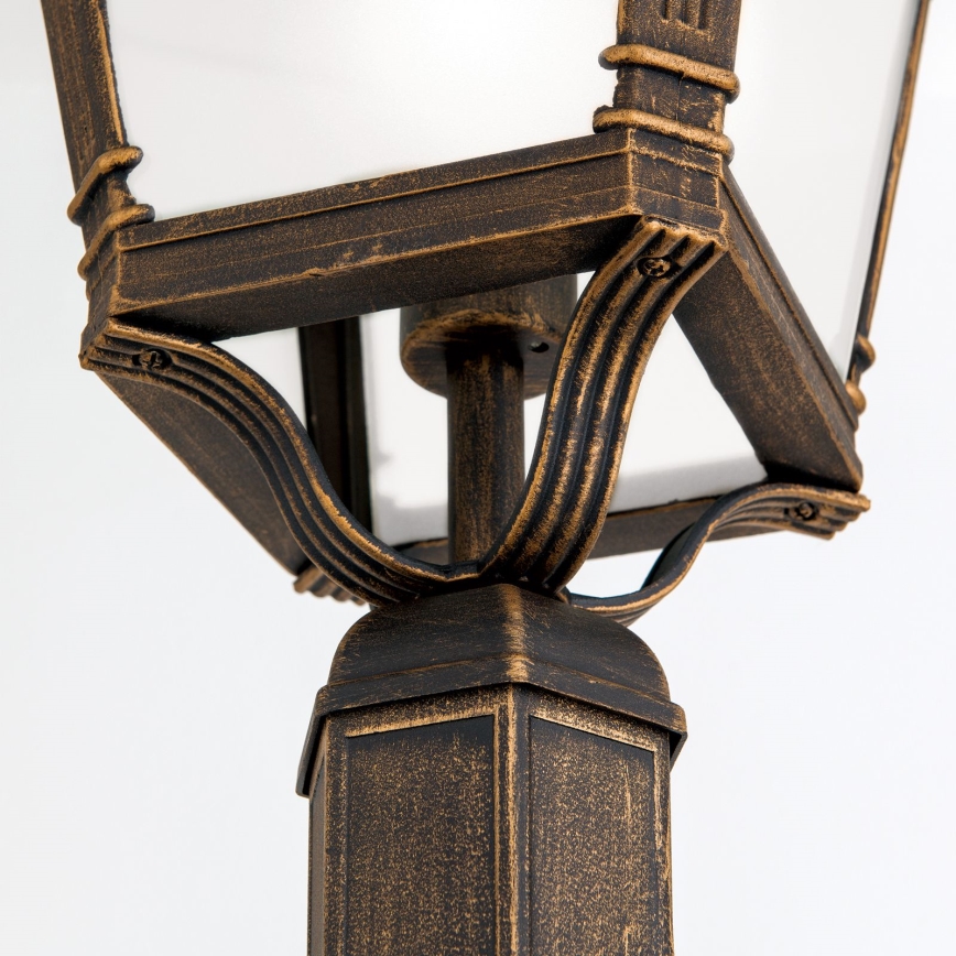 Lauko šviestuvas AIKO 1xE27/60W/230V 240 cm IP23 bronzinė/patina