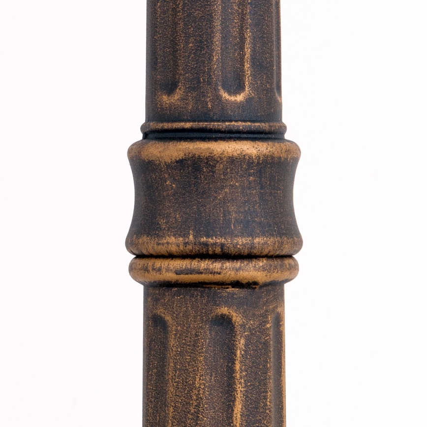 Lauko šviestuvas AIKO 1xE27/60W/230V 240 cm IP23 bronzinė/patina