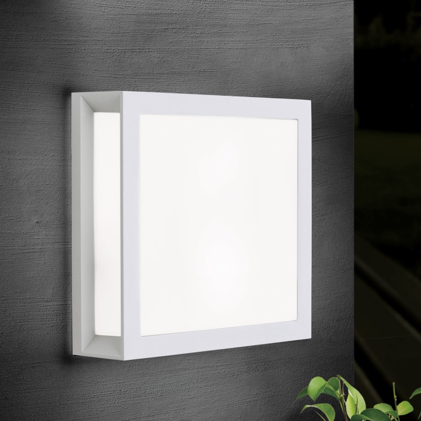 Lauko šviestuvas HENRY, 2 x E27 (maks. 15 W), 230 V, 26 x 26 cm, IP44, baltas