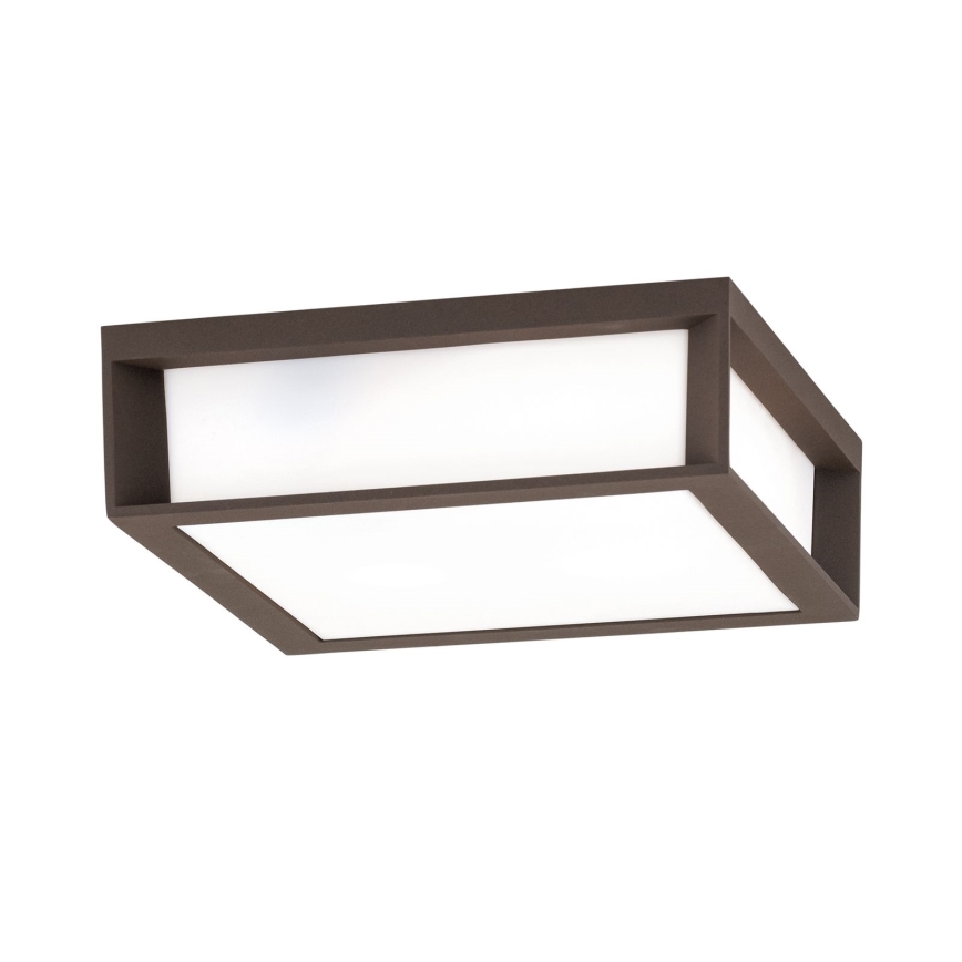 Lauko šviestuvas HENRY 2xE27/15W/230V 26x26 cm IP44 rudas