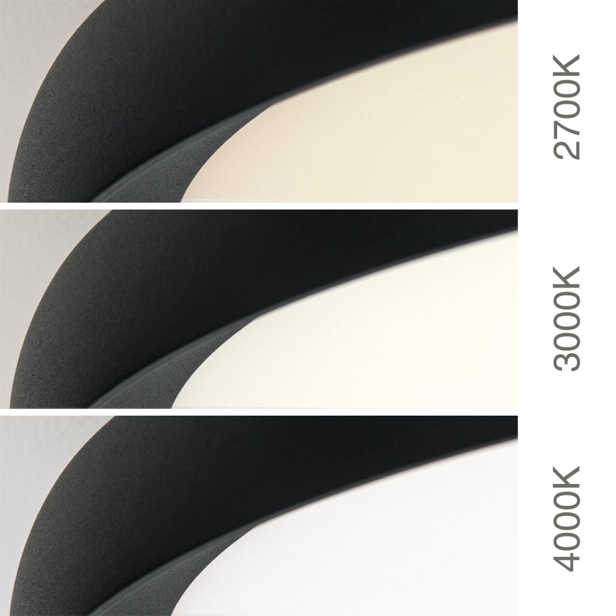 LED lubinis šviestuvas KANT LED/30W/230V 2700/3000/4000K skersmuo 40 cm juodas