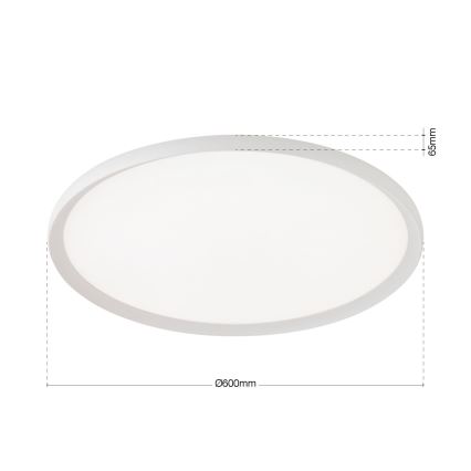 LED lubinis šviestuvas KANT LED/50W/230V 2700/3000/4000K skersmuo 60 cm baltas
