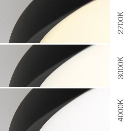 LED lubinis šviestuvas KANT LED/66W/230V 2700/3000/4000K skersmuo 80 cm juodas