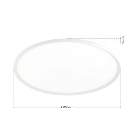 LED lubinis šviestuvas KANT LED/66W/230V 2700/3000/4000K skers. 80 cm baltas