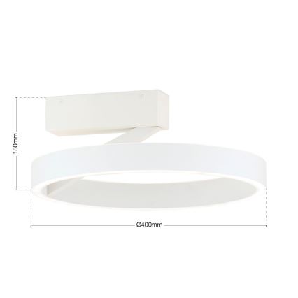 LED lubinis šviestuvas KOLK LED/40W/230V 2700/3000/4000K Ø 40 cm balta