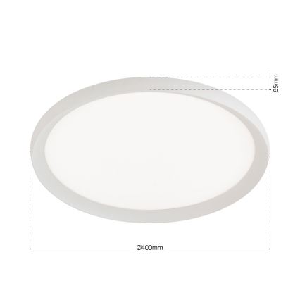 LED lubinis šviestuvas KANT LED/30W/230V 2700/3000/4000K skersmuo 40 cm balta