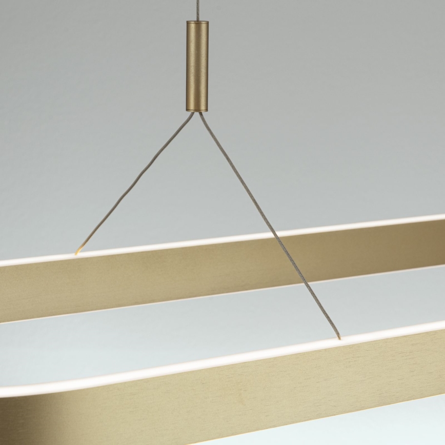 Pakabinama LED liustra ant troselio CARRARA LED/80W/230V 2700/3000/4000K auksinė