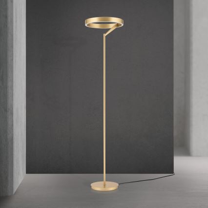 LED dimeriuojama grindinė lempa KOLK LED/40W/230V 2700/4000K auksinė