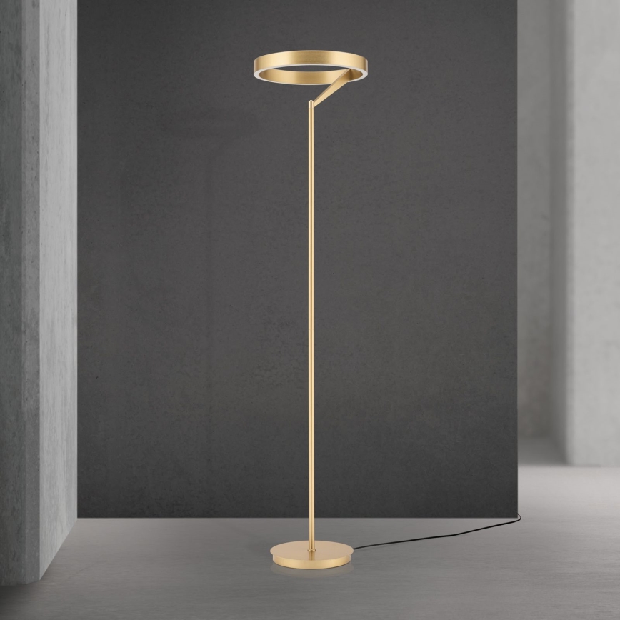 LED dimeriuojama grindinė lempa KOLK LED/40W/230V 2700/4000K auksinė