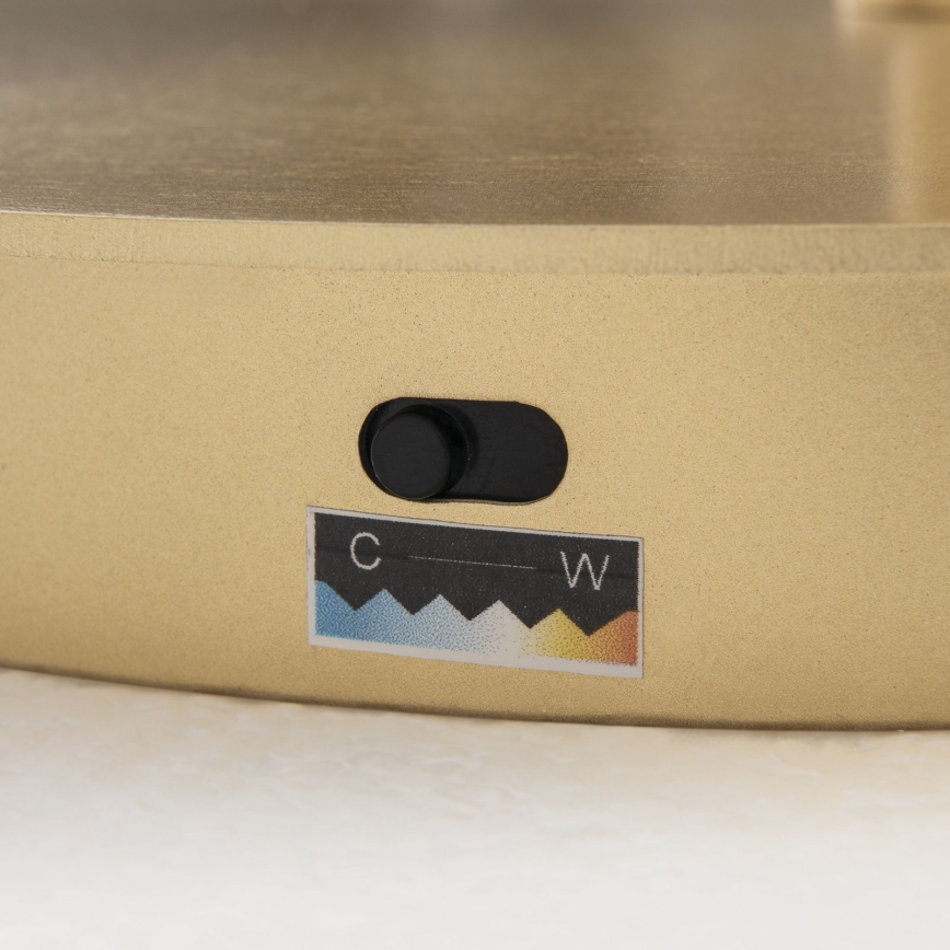 LED dimeriuojama grindinė lempa KOLK LED/40W/230V 2700/4000K auksinė