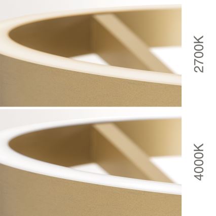 LED dimeriuojama grindinė lempa KOLK LED/40W/230V 2700/4000K auksinė