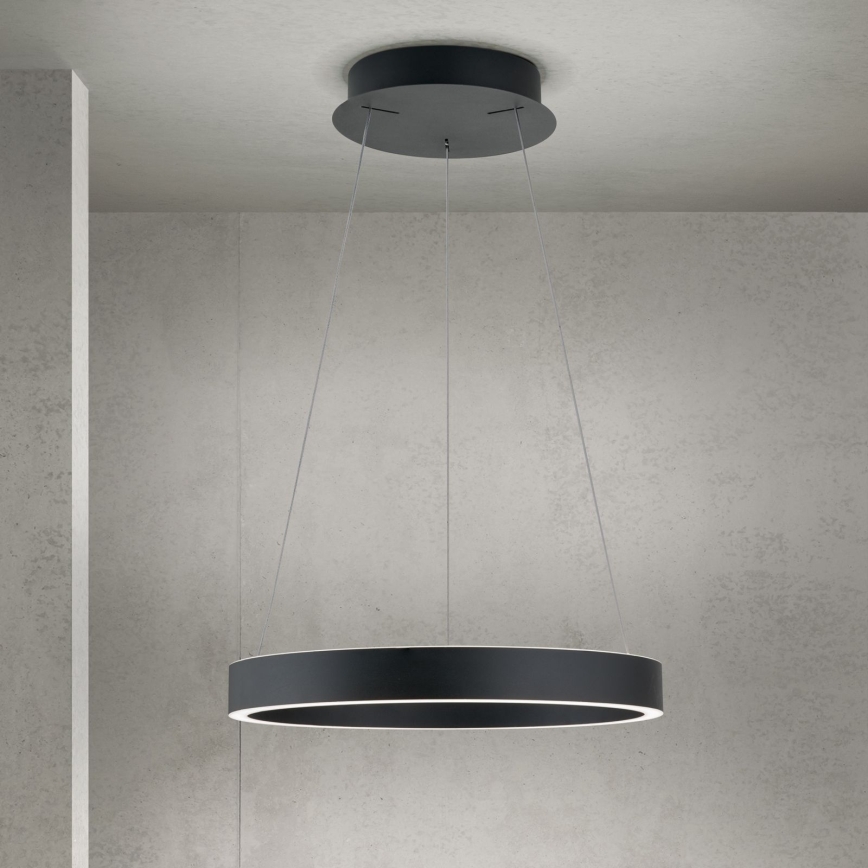 dimeriuojamas LED pakabinamas šviestuvas ant laido KOLK LED/40W/230V 2700/3000/4000K skers. 40 cm juodas