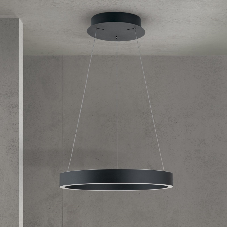 dimeriuojamas LED pakabinamas šviestuvas ant laido KOLK LED/40W/230V 2700/3000/4000K skers. 40 cm juodas