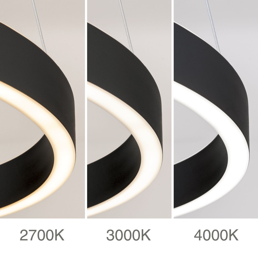dimeriuojamas LED pakabinamas šviestuvas ant laido KOLK LED/40W/230V 2700/3000/4000K skers. 40 cm juodas