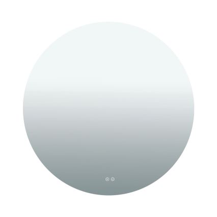 LED vonios kambario sieninis šildomas veidrodis su apšvietimu FOCUS LED/27W/230V 3000/4200/6000K, skersmuo 80 cm, IP44