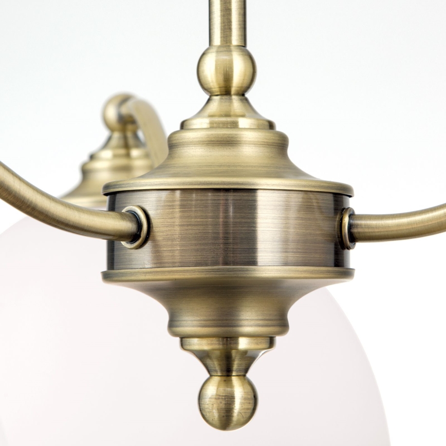 Sietynas, kabinamas ant grandinės OLD LAMP 3xE27/40W/230V diametras 65 cm balta/žalvaris