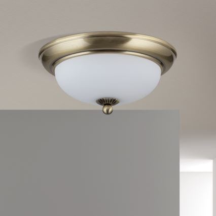 Lubinis šviestuvas EMPIRA, 2xE14/40W/230V, skersmuo 26,5 cm, bronzinis