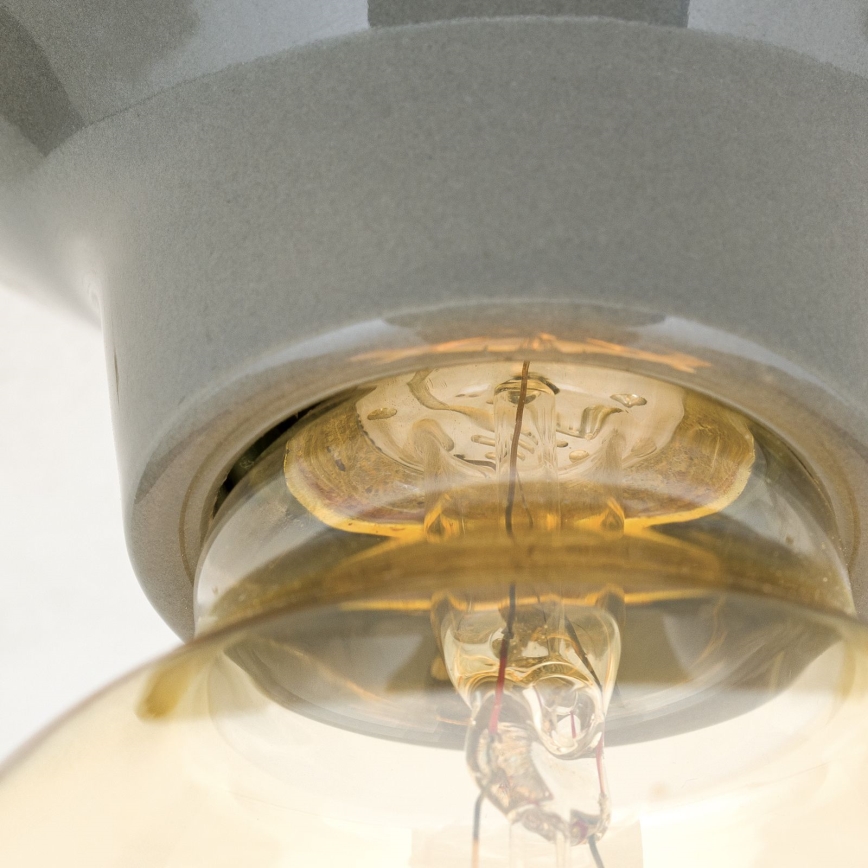 Lubinis šviestuvas FROST 1xE27/60W/230V pilka