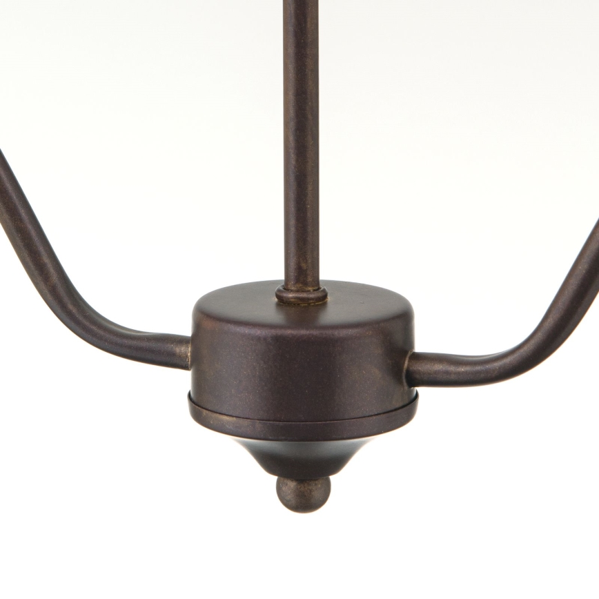 pakabinama liustra ant grandinės RULA 2xE27/40W/230V balta/bronzinė