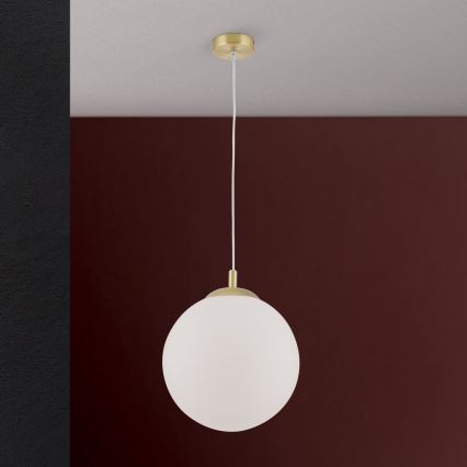 Pakabinamas šviestuvas ant laido MADIS 1xE27/60W/230V auksinis