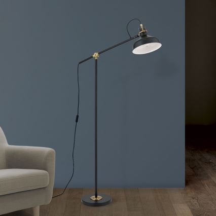 Toršeras SCHILLER 1xE27/40W/230V juoda/bronza