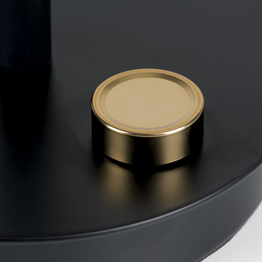 Reguliuojama lanksčioji stalo lempa DOTTY 1xGU10/10W/230V juoda/žalvaris