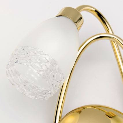 Sieninis šviestuvas CARLA 2xG9/28W/230V auksinis