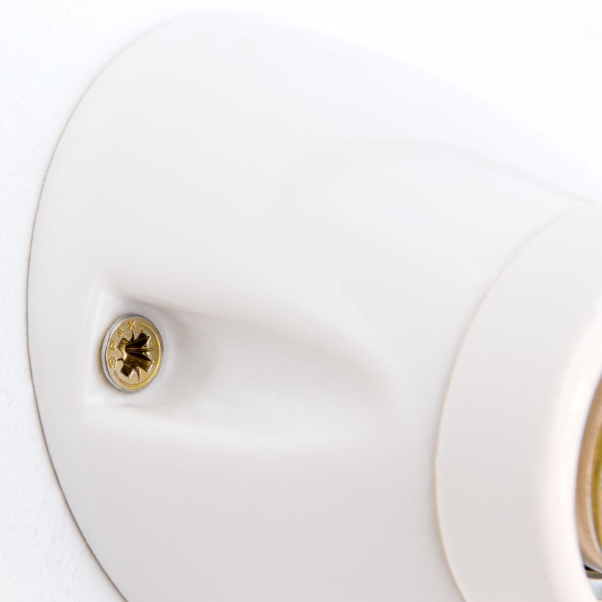 Sieninis šviestuvas FROST 1xE27/60W/230V baltas