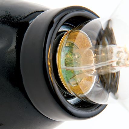 Sieninis šviestuvas FROST 1xE27/60W/230V juodas