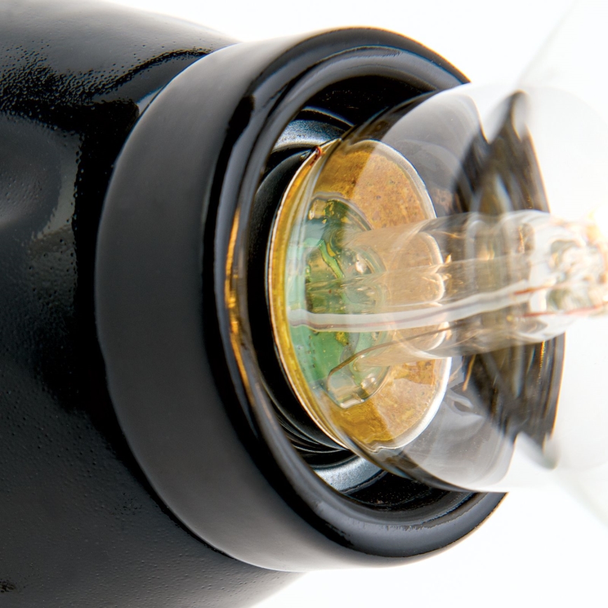 Sieninis šviestuvas FROST 1xE27/60W/230V juodas