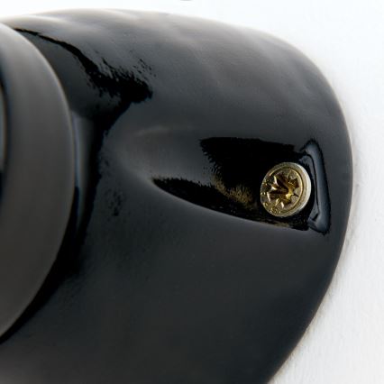 Sieninis šviestuvas FROST 1xE27/60W/230V juodas