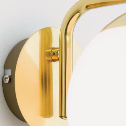 Auksinis sieninis šviestuvas MADIS 1xE14/40W/230V