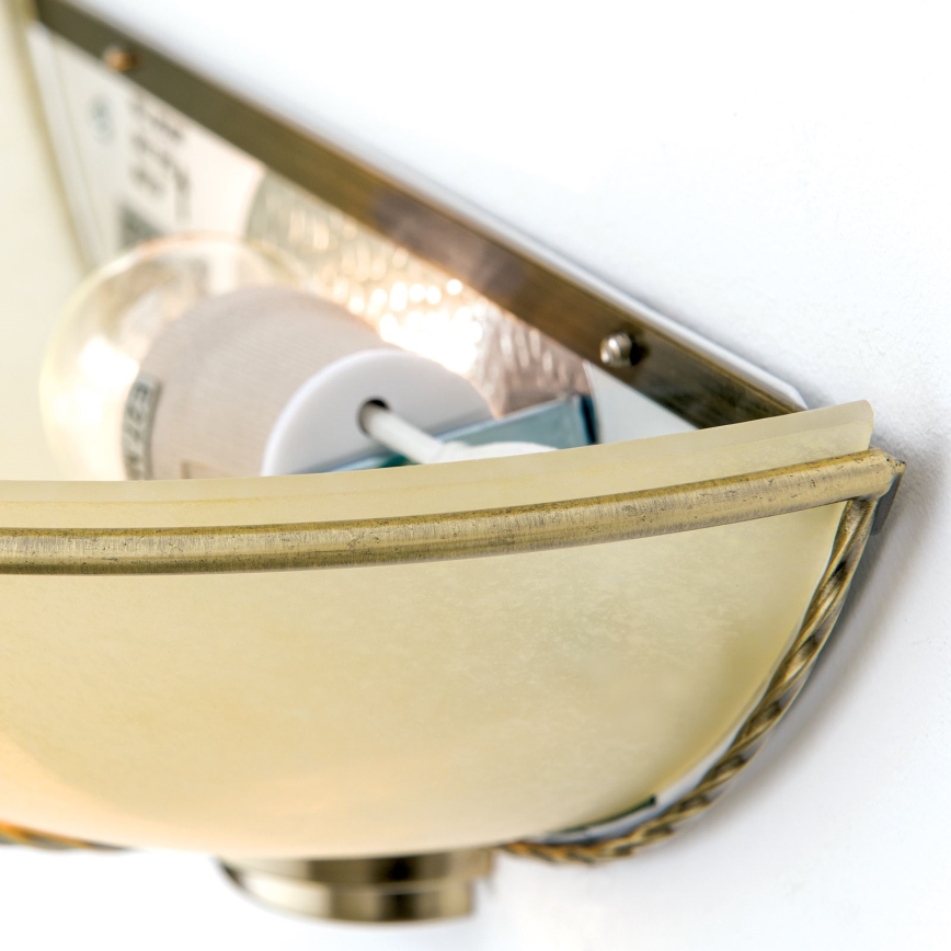 Sieninis šviestuvas MAURO 1xE27/60W/230V bronzinis