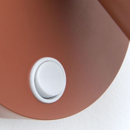Sieninis taškinis šviestuvas PENN 1xGU10/13W/230V plytų spalvos