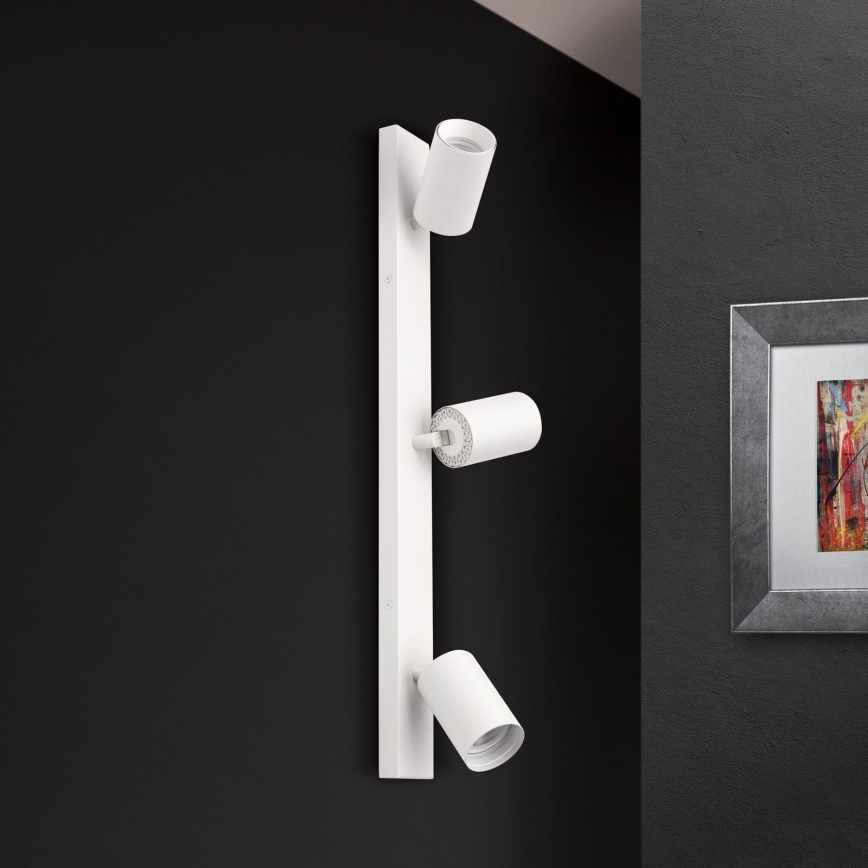 Sieninis taškinis šviestuvas SEAN 3xGU10/13W/230V, baltas