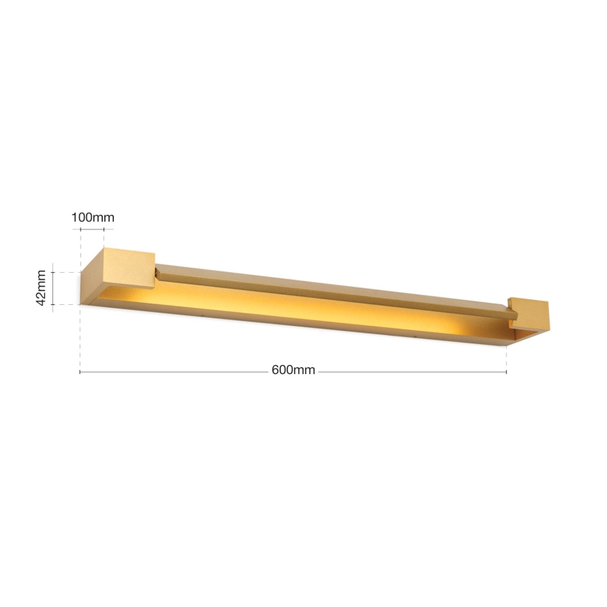 LED vonios veidrodžio apšvietimas MARILYN LED/18W/230V 60 cm IP44 auksas