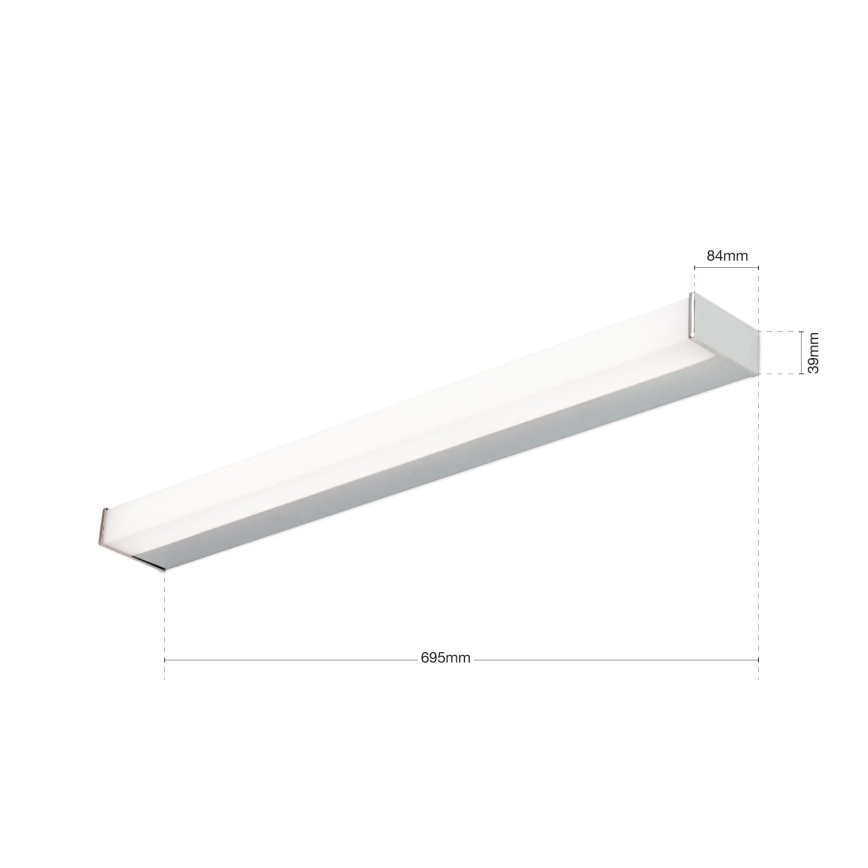 LED veidrodžio apšvietimas MARILYN LED/17W/230V 69,5 cm blizgus chromas