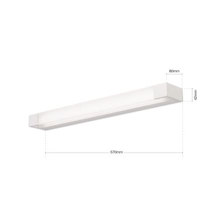 LED vonios veidrodžio apšvietimas MARILYN LED/21W/230V 57 cm IP44 balta