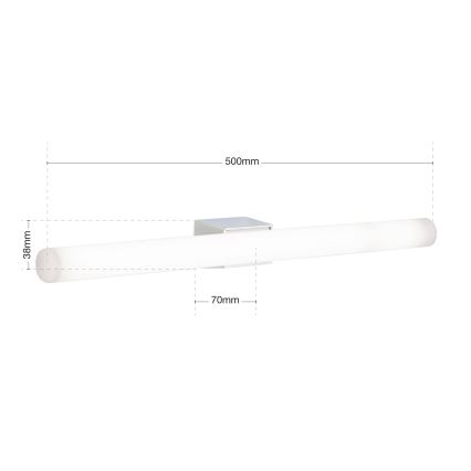 LED sieninis šviestuvas VISAGIST 1xS14d/8W/230V balta