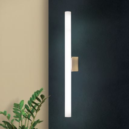 LED sieninis šviestuvas VISAGIST 1xS14d/8W/230V žalvaris