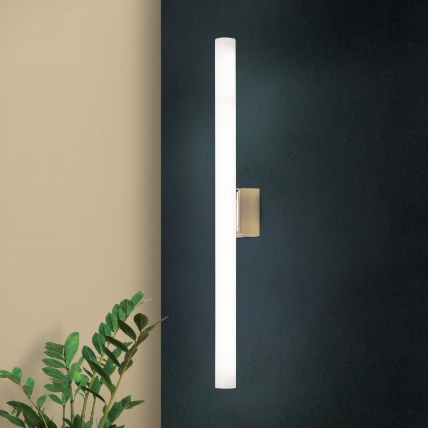 LED sieninis šviestuvas VISAGIST 1xS14d/8W/230V žalvaris
