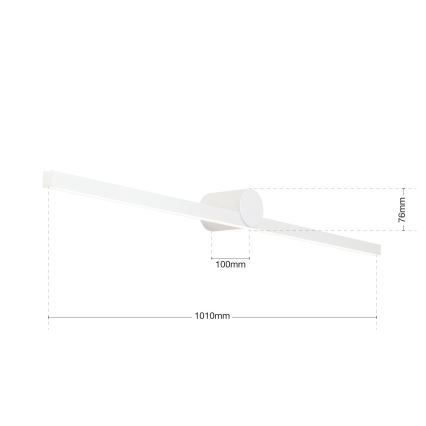 LED vonios veidrodžio apšvietimas BEAUTY LED/24W/230V 101 cm IP54 balta